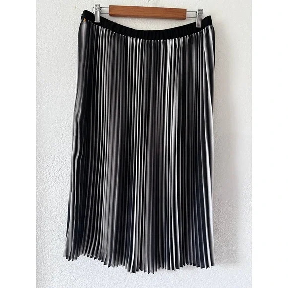 Eileen fisher Recycled Polyester A-Line Pleated Midi Skirt size S